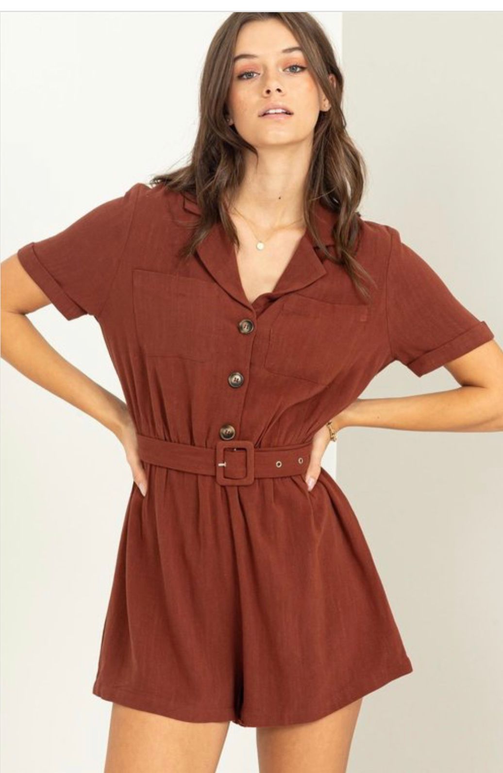 Safari Short Sleeves Dress