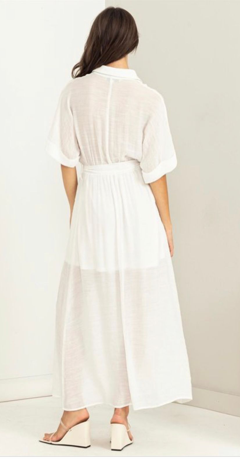 Safari White Dress