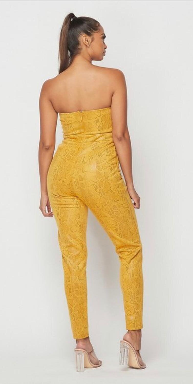 Chic Snakeskin Jumpsuit