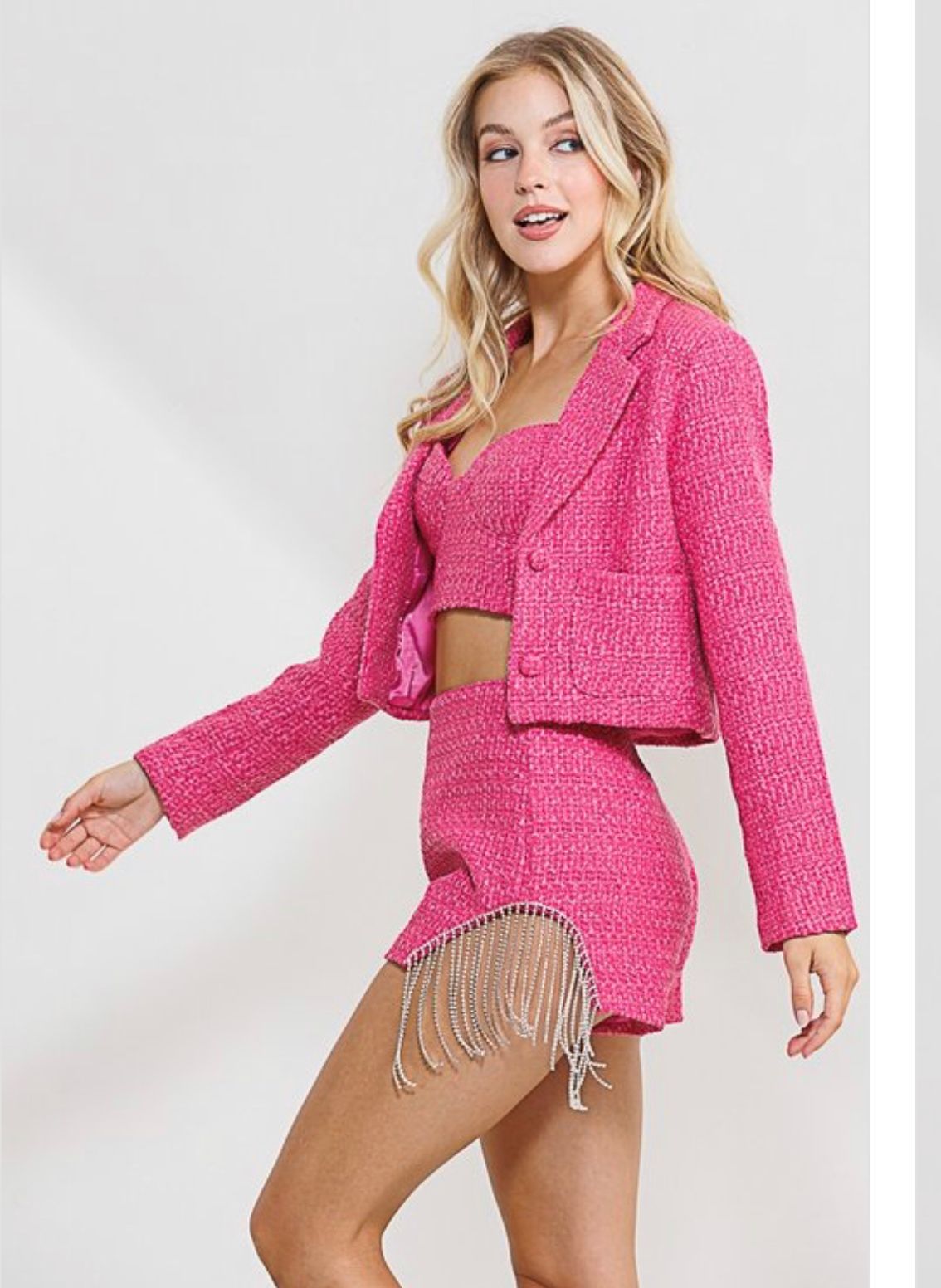 Pretty in pink Tweed 3 pcs Set