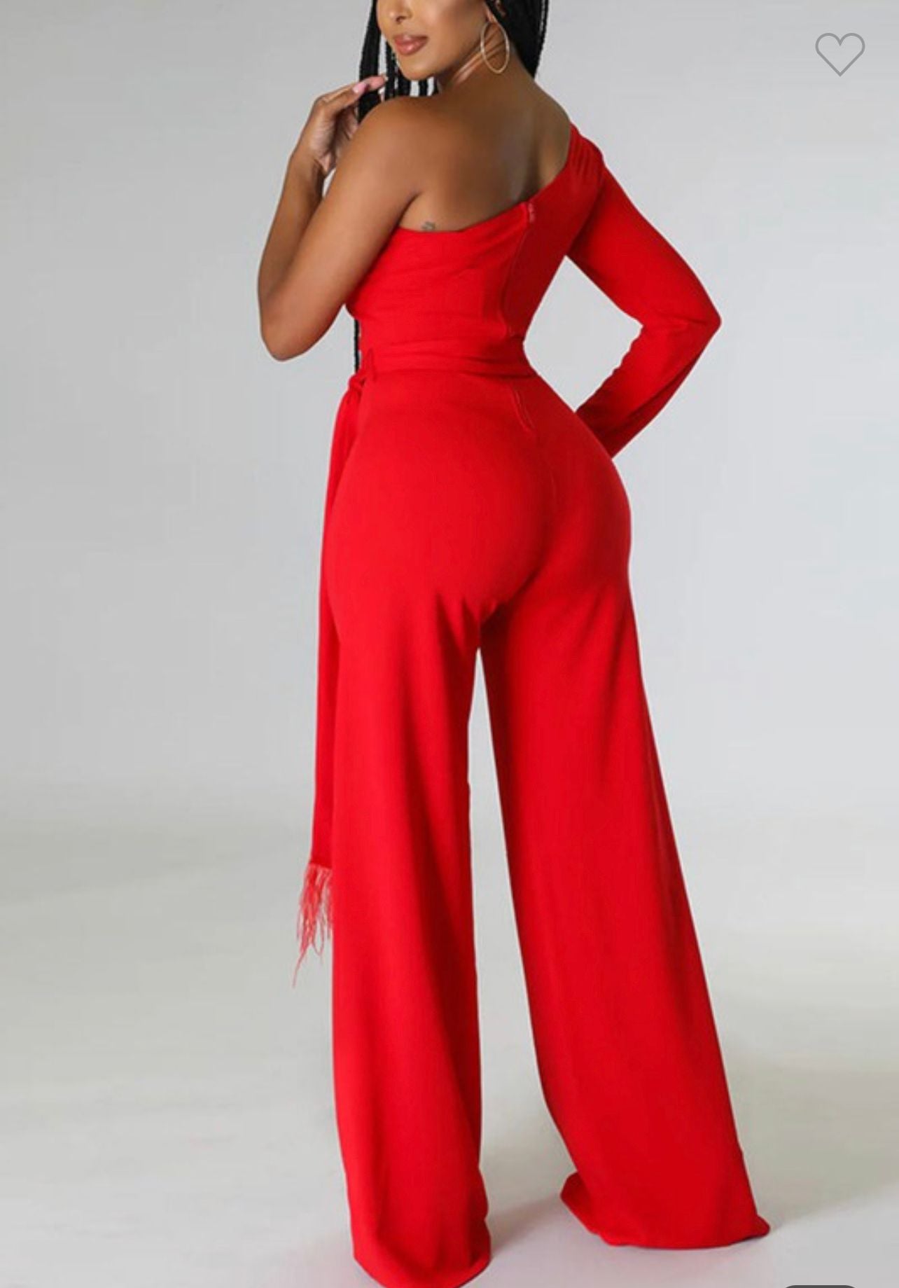 Long Sleeve Waist Jumpsuit