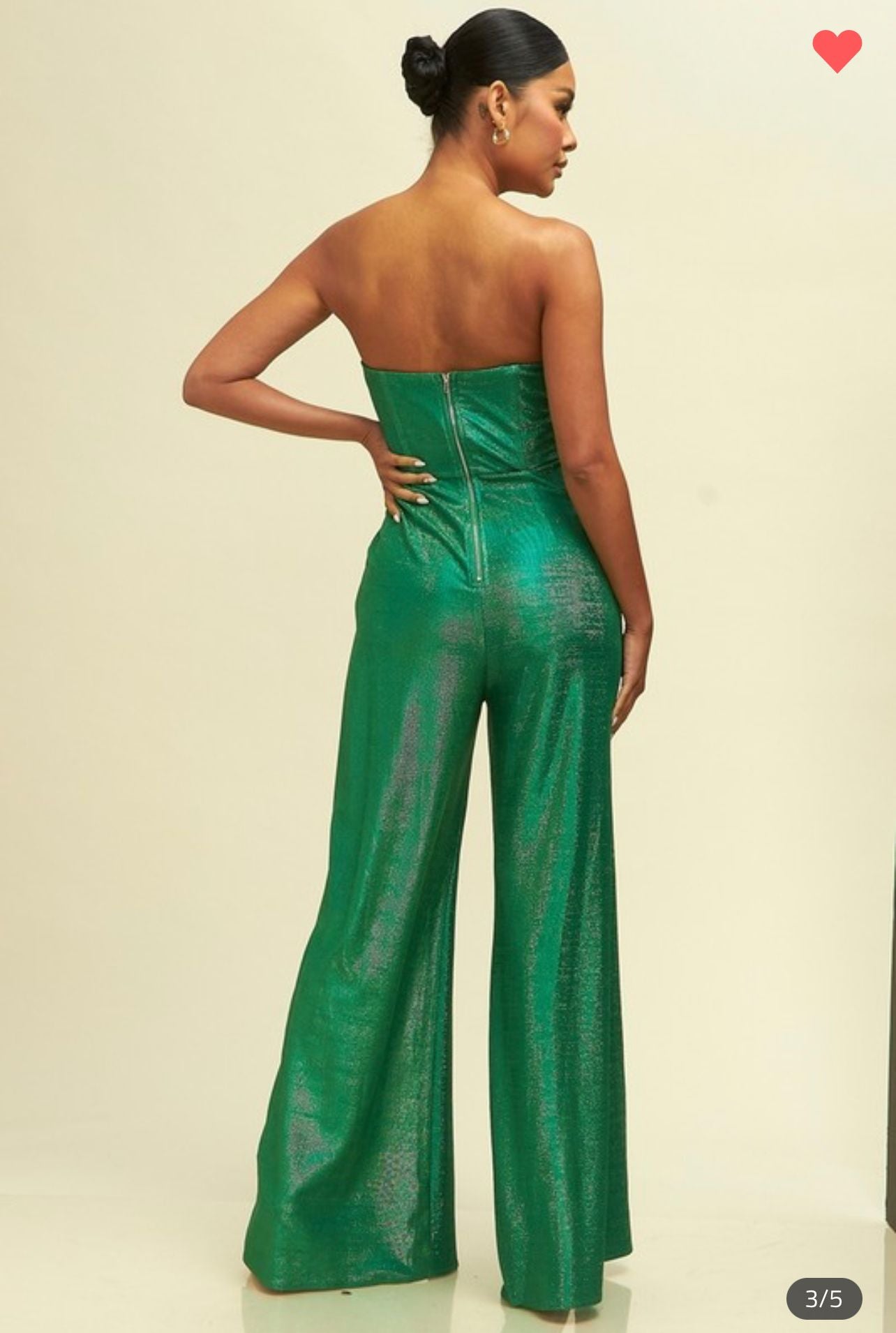 Nina Metallic Structured Jumpsuit
